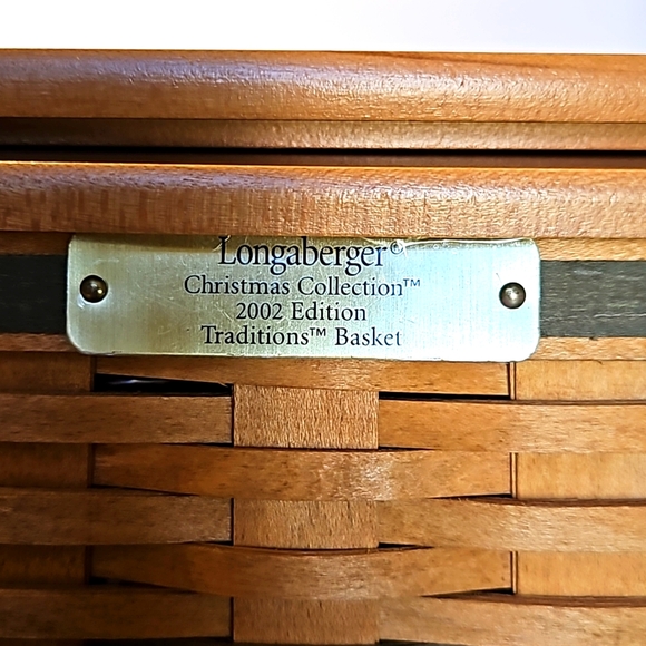 Longaberger Christmas Collection 2002 Edition Traditions Basket Leather Handles - Picture 7 of 14